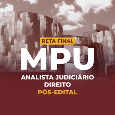 Reta Final Mpu Analista Especialidade Direito P S Edital Cp